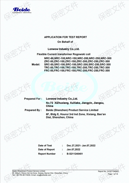 IEC61869 40451 TEST 1