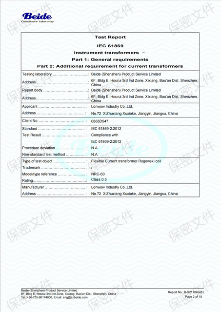 IEC61869 40451 TEST 2